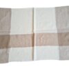 Pashimina indiana de cashmere estampa chevron adamascada tons de nude