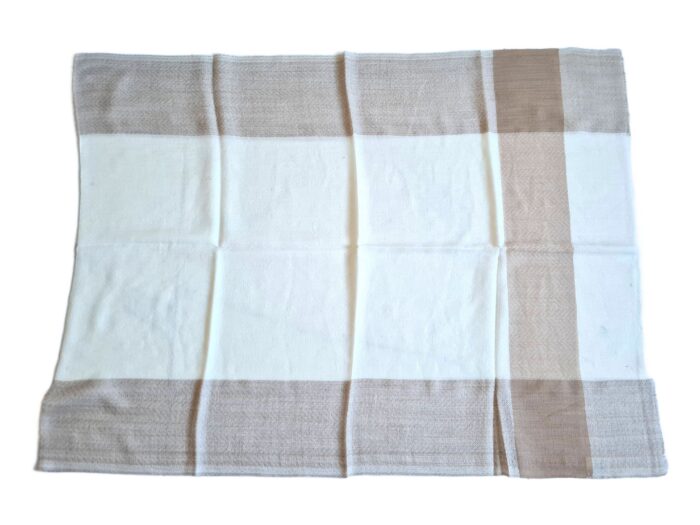 Pashimina indiana de cashmere estampa chevron adamascada tons de nude