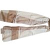 Pashimina indiana de cashmere estampa chevron adamascada tons de nude