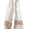 Pashimina indiana de cashmere estampa chevron adamascada tons de nude