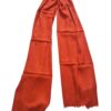 Pashimina indiana de cashmere estampa laranja terracota