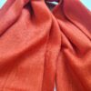 Pashimina indiana de cashmere estampa laranja terracota