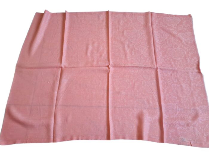 Pashimina indiana de cashmere estampa rose salmão