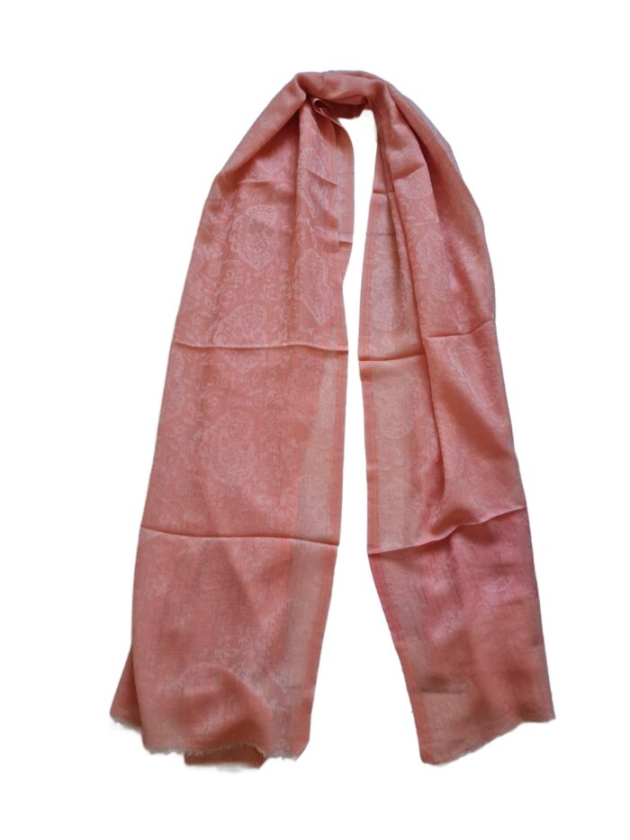 pashmina de cashmere salmão
