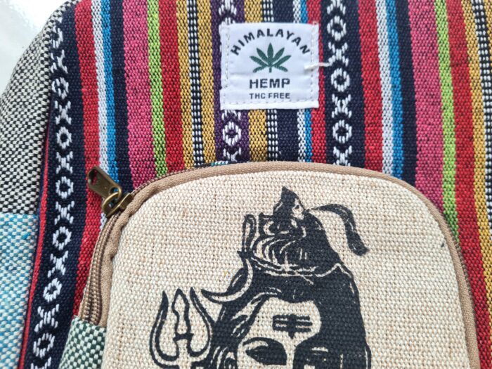 20260730_112157 Mochila 100% Hemp fibra natural design Boho colorido Shiva