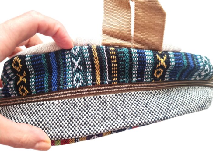 20260730_112238 Mochila 100% Hemp fibra natural design Boho colorido Shiva