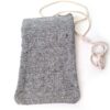 Bolsinha indiana 100% Hemp fibra natural com zíper preto e mostarda