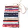 Bolsinha indiana 100% Hemp fibra natural com zíper colorida