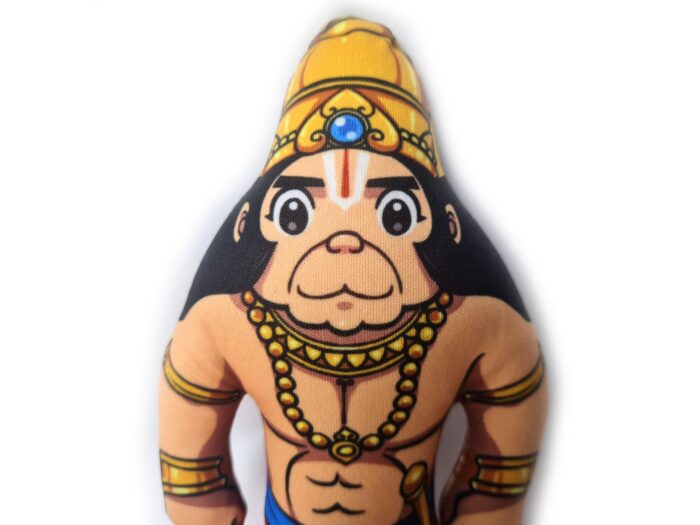 Boneco de Lord Hanuman Deus Macaco em tecido 20cm