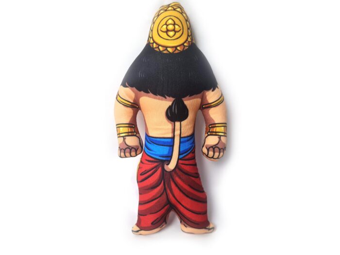 Boneco de Lord Hanuman Deus Macaco em tecido 20cm