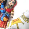 Bonecos do casal Shiva e Parvati com o Touro de tecido 20cm