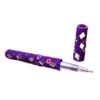 Kit de caderno e caneta indianos de miçangas roxo