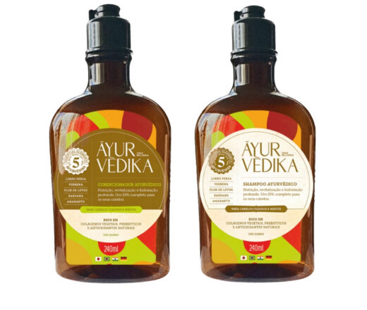 Kit Shampoo e Condicionador da marca Ayurvèdika