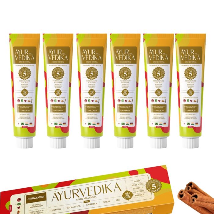 kit 6 pastas Ayurvedika sabor canela (cinnamon)