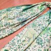 Lenço indiano dupla face clássico estampa de elefantes verde e creme
