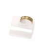 Anel indiano de pé bichiya dourado com design arabesco