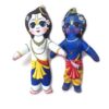 Krishna e Balarama irmãos em benco indiano de tecido