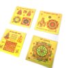 Kit 4 Mini Yantras Sagrados: conjunto completo para abundância