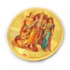 Adesivo de Sita e Rama com Hnauman em dourado 7cm