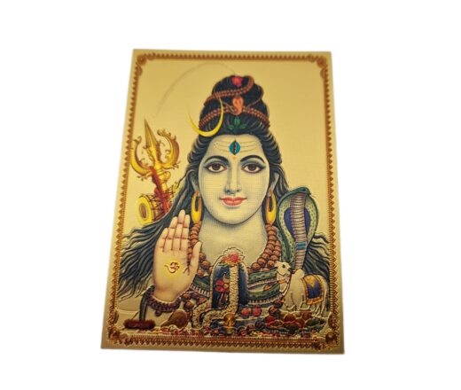 Adesivo indiano dourado premium de Shiva
