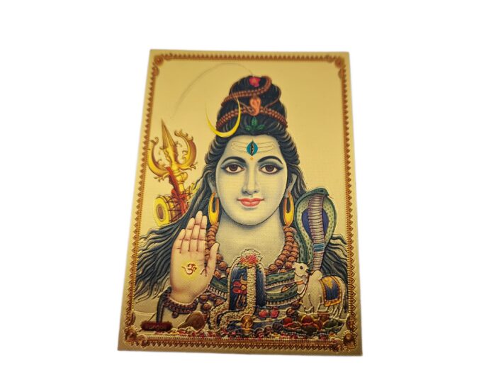 Adesivo indiano dourado premium de Shiva