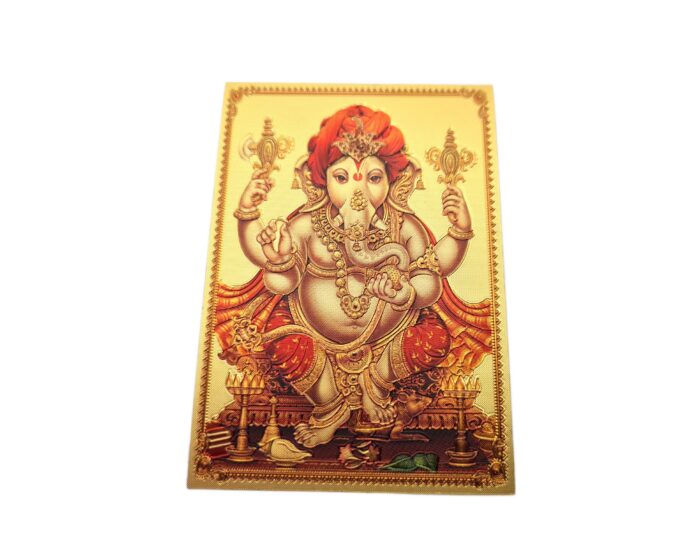 adesivo indiano premium de Ganesha, dourado