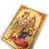 Adesivo indiano dourado premium de Radha & Krishna