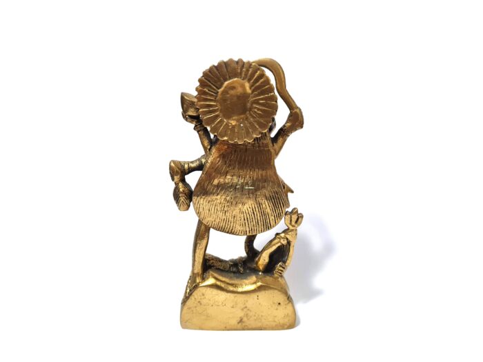 20260801_193303 Estátua indiana da deusa Kali em metal brass com 12cm
