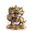 Deusa Durga de metal maciço 9cm