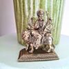 Estátua Deusa Durga e o Leão escultura Realista Fine Art 9cm