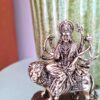 Estátua Deusa Durga e o Leão escultura Realista Fine Art 9cm