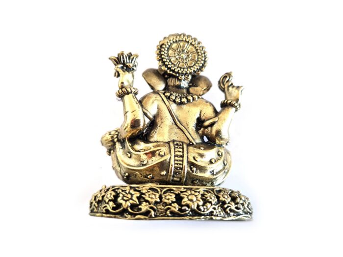 Estátua Deus Ganesha escultura Realista Fine Art 7cm