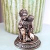 Hanuman Deus Macaco estatueta indiana em liga metálica 6cm