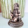 Hanuman Deus Macaco estatueta indiana em liga metálica 6cm