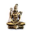 estátua indiana de metal do deus shiva 7cm fine art ultra realista