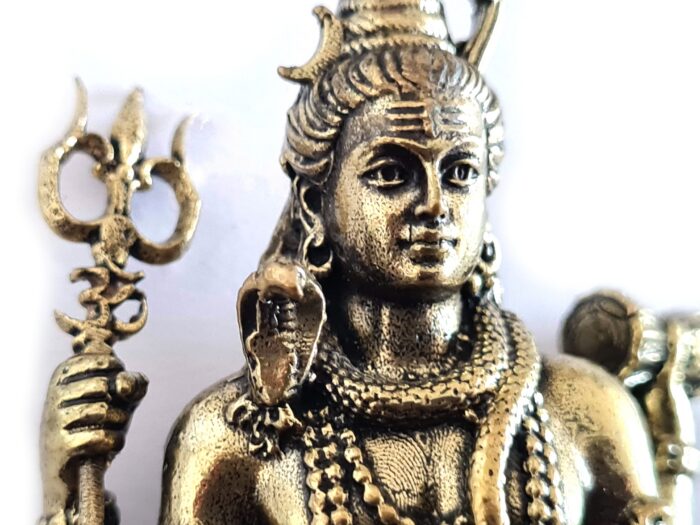 Estátua Deus Shiva escultura Realista Fine Art 7cm