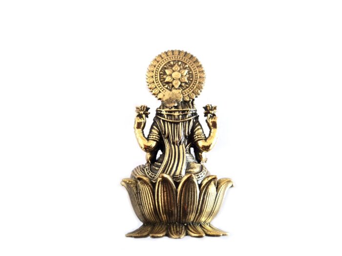 Estátua Deusa Lakshmi escultura Realista Fine Art 8cm