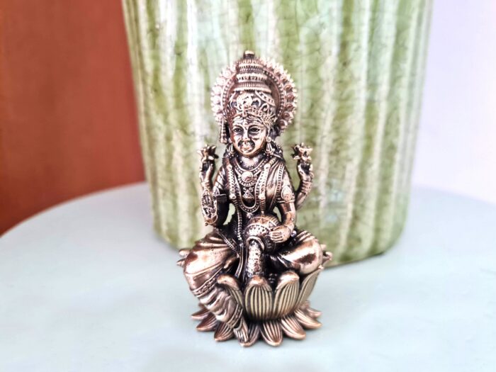 Estátua Deusa Lakshmi escultura Realista Fine Art 8cm