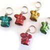 Chaveiro indiano artesanal de Lord Ganesha em resina várias cores