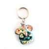 Chaveiro indiano artesanal de Lord Ganesha em resina várias cores