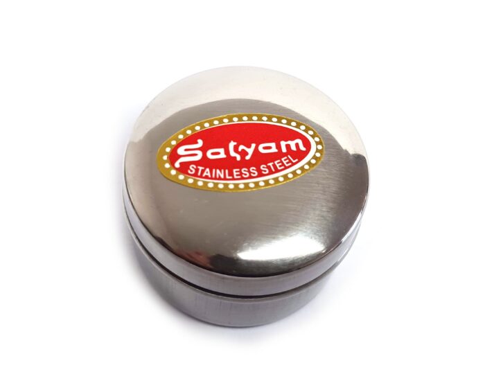 Pote de inox para kumkum e outras tilakas