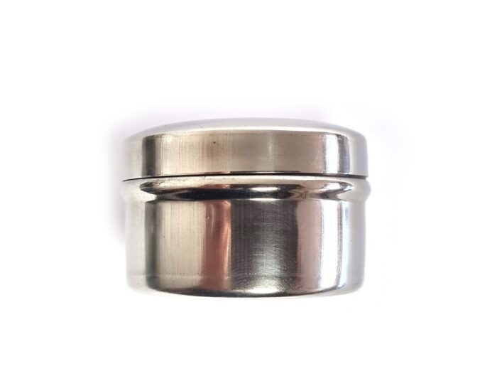Pote de inox para kumkum e outras tilakas