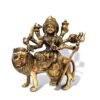 estátua da deusa Durga 16cm maciça em metal feito na Índia