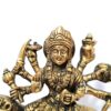 Deusa Durga em metal brass com 16cm maciça