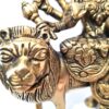 Deusa Durga em metal brass com 16cm maciça
