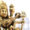 Deusa Durga em metal brass com 16cm maciça