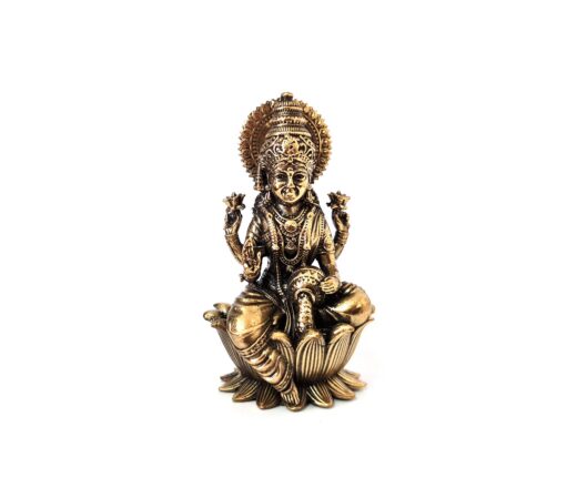 Estátua Deusa Lakshmi escultura Realista Fine Art 8cm