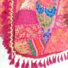 Bolsa Tote Indiana Banjara Patchwork Vintage Bordada à Mão Rosa