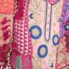 Bolsa Tote Indiana Banjara Patchwork Vintage Bordada à Mão Rosa