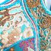 Bolsa Indiana Banjara Hobo Patchwork Azul celeste e coloridos